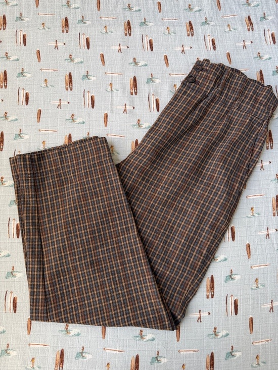 Madewell Pants - Madewell Brown and Gray Plaid pants